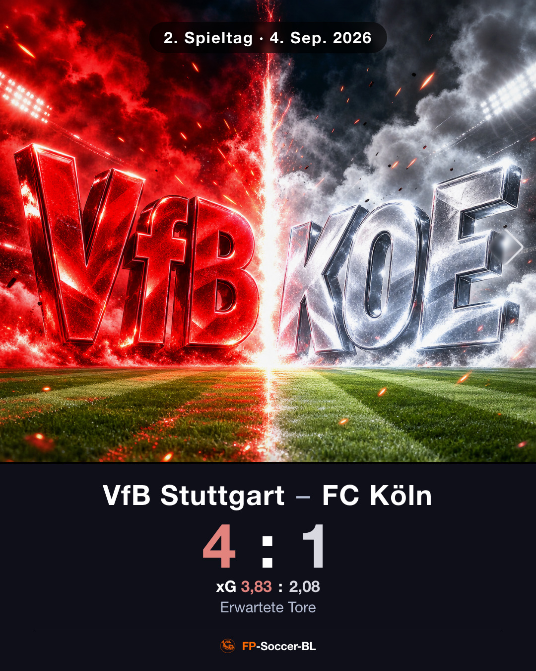VfB Stuttgart – FC Köln 4:1: Cover (2. Spieltag Bundesliga 2026/27)